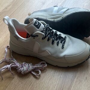 Veja Cream Sneakers with Black and White Laces